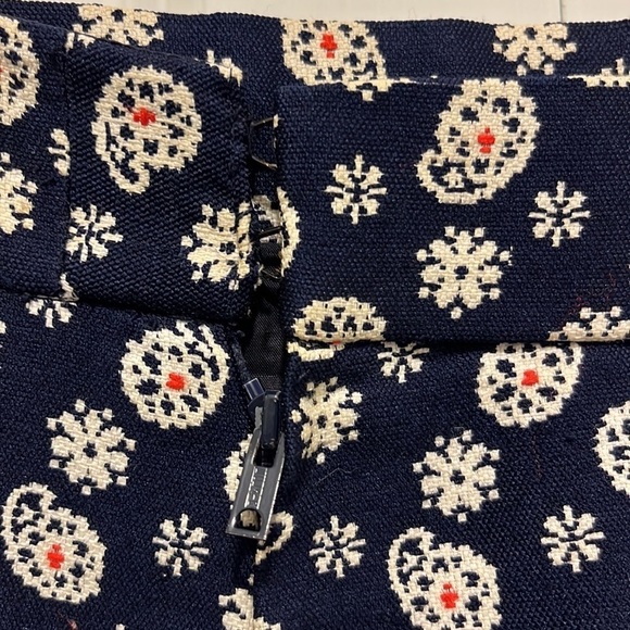 Givenchy Vintage Maxi Skirt in Navy and White Paisley Print - Picture 6 of 9